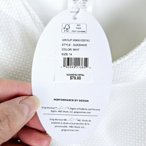 Greg Norman White & Gray Golf Skort NWT - Picture 4 of 10